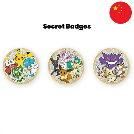 Pokemon - Gem Pack Badge set - [Kínai] (Exkluzív)